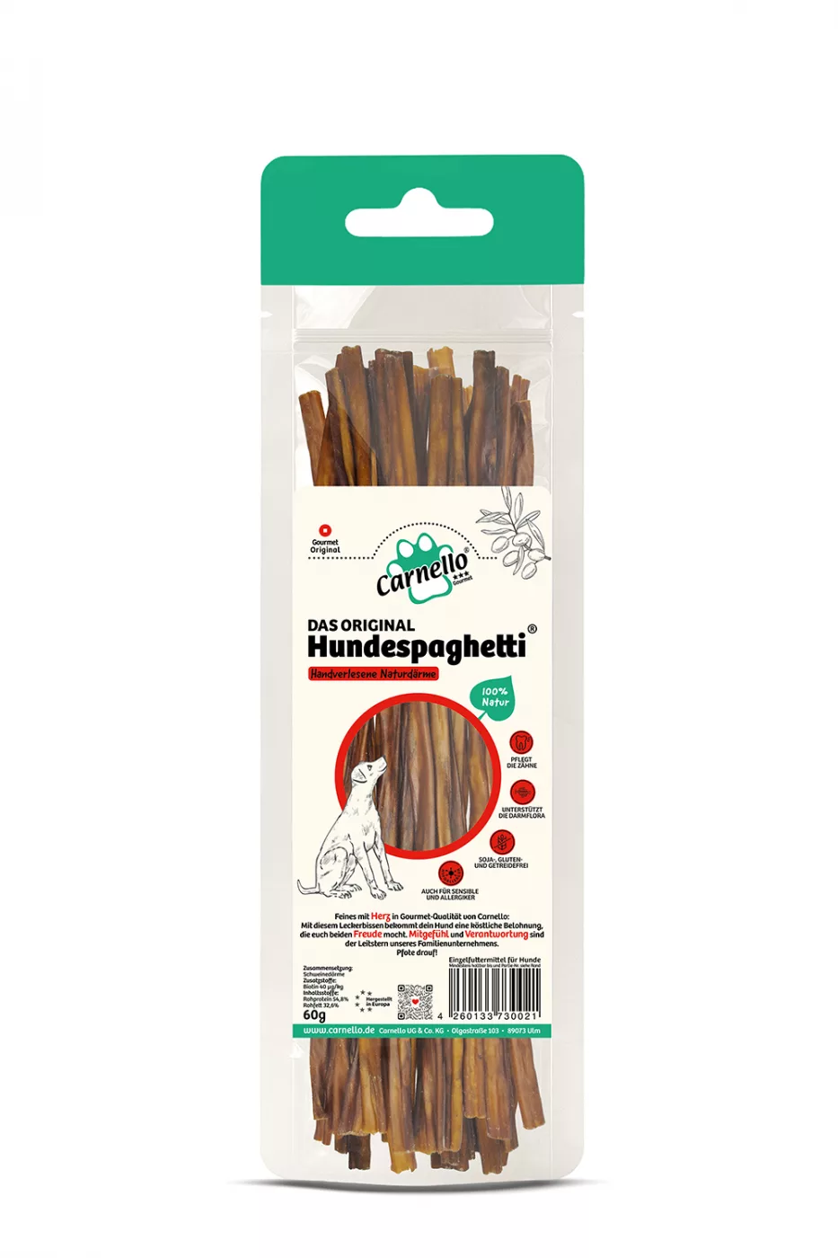 Hundespaghetti – Vorderseite