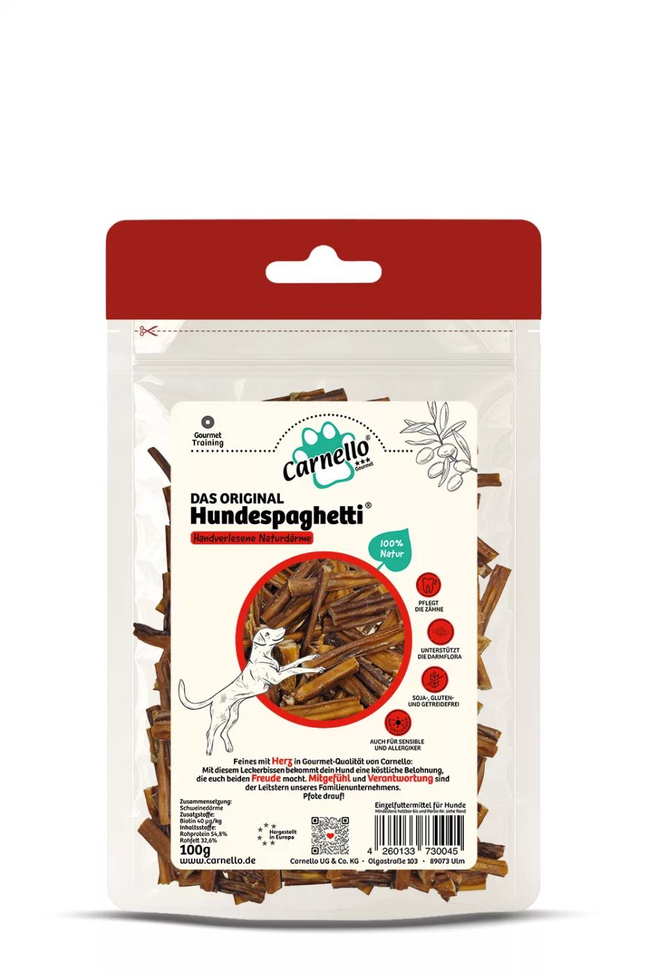 Hundespaghetti Trainingspack – Vorderseite